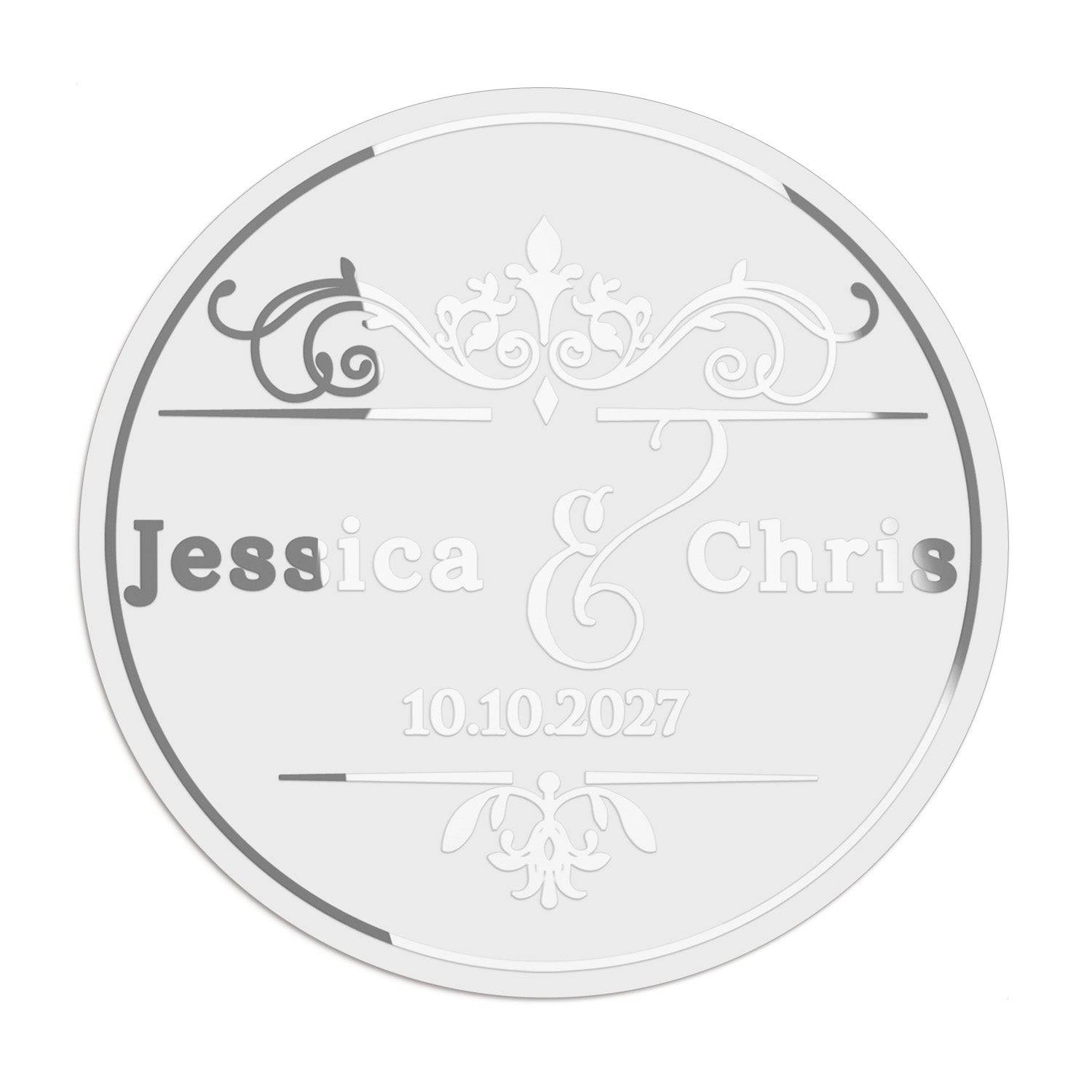 Royal Wedding Clear Wedding Stickers - XOXOKristen