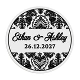 Damask Ornaments Wedding Sticker - XOXOKristen