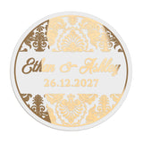Damask Ornaments Wedding Sticker - XOXOKristen
