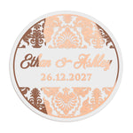 Damask Ornaments Wedding Sticker - XOXOKristen