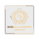 Romantic Frame Clear Wedding Sticker