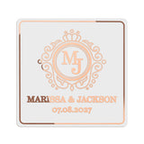 Romantic Frame Clear Wedding Sticker