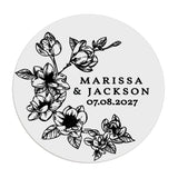 Magnolia Floral Wedding Sticker - XOXOKristen