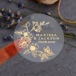 Magnolia Floral Wedding Sticker - XOXOKristen