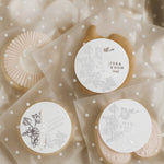 Magnolia Floral Wedding Sticker - XOXOKristen