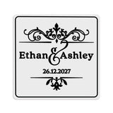 Royal Ornament Clear Wedding Sticker