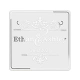 Royal Ornament Clear Wedding Sticker