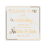 Thank You For Celebrating With Us Wedding Sticker