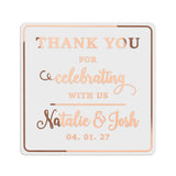 Thank You For Celebrating With Us Wedding Sticker