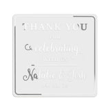 Thank You For Celebrating With Us Wedding Sticker