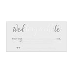 XOXOKristen silver foil wedding website sticker, luxury personalized website info label for cards and invitations - XOXOKristen