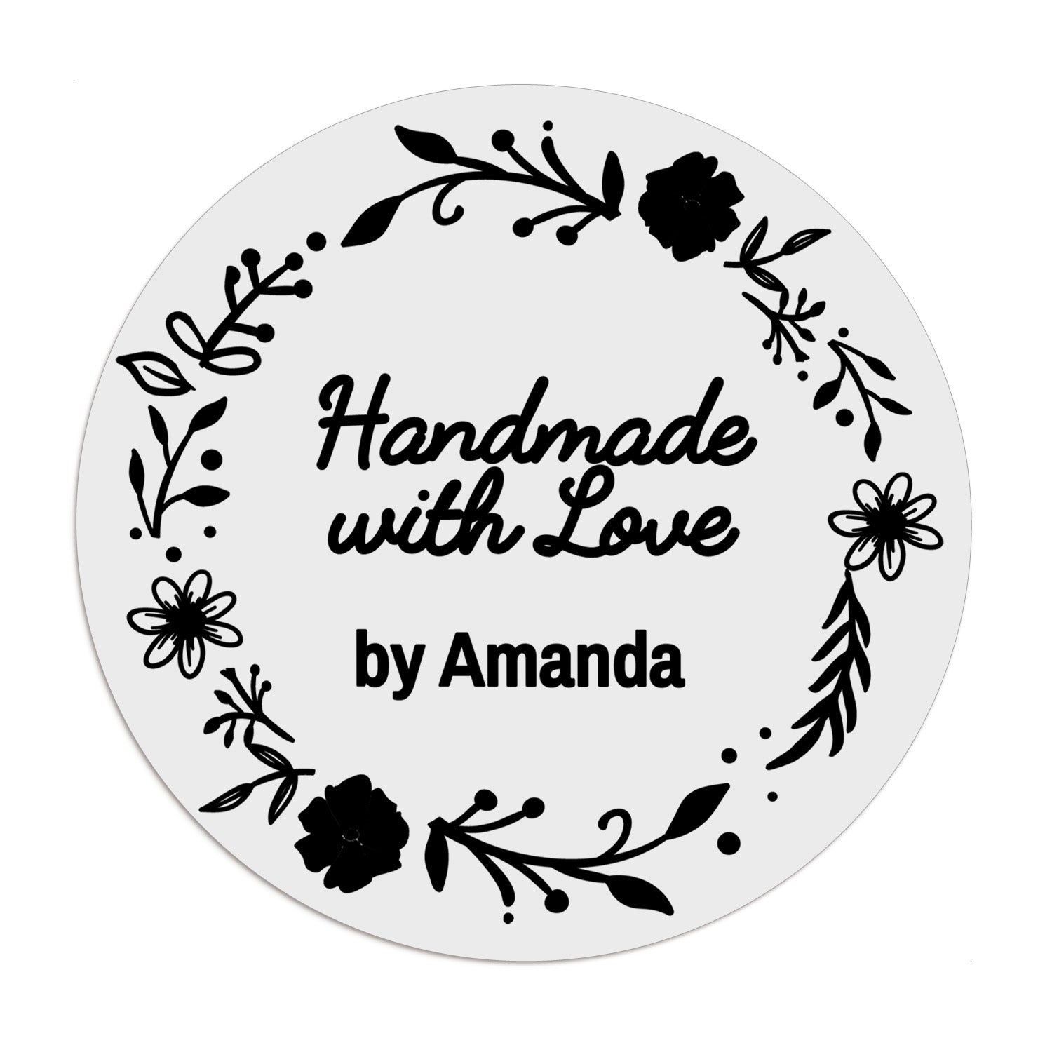Floral Handmade with Love Stickers - XOXOKristen