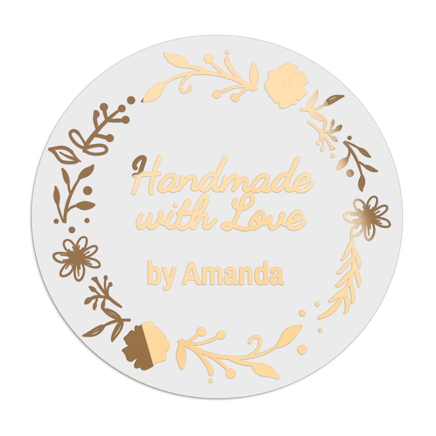 Floral Handmade with Love Stickers - XOXOKristen