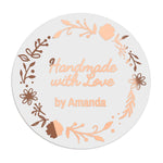 Floral Handmade with Love Stickers - XOXOKristen
