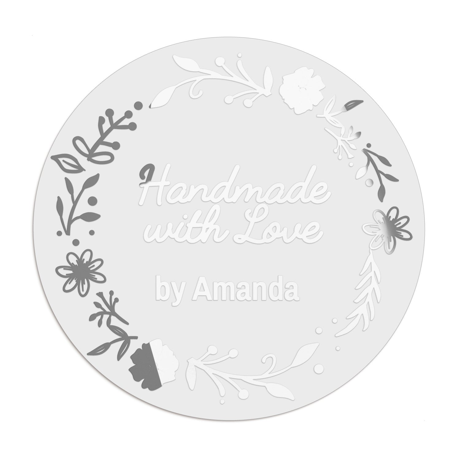 Floral Handmade with Love Stickers - XOXOKristen