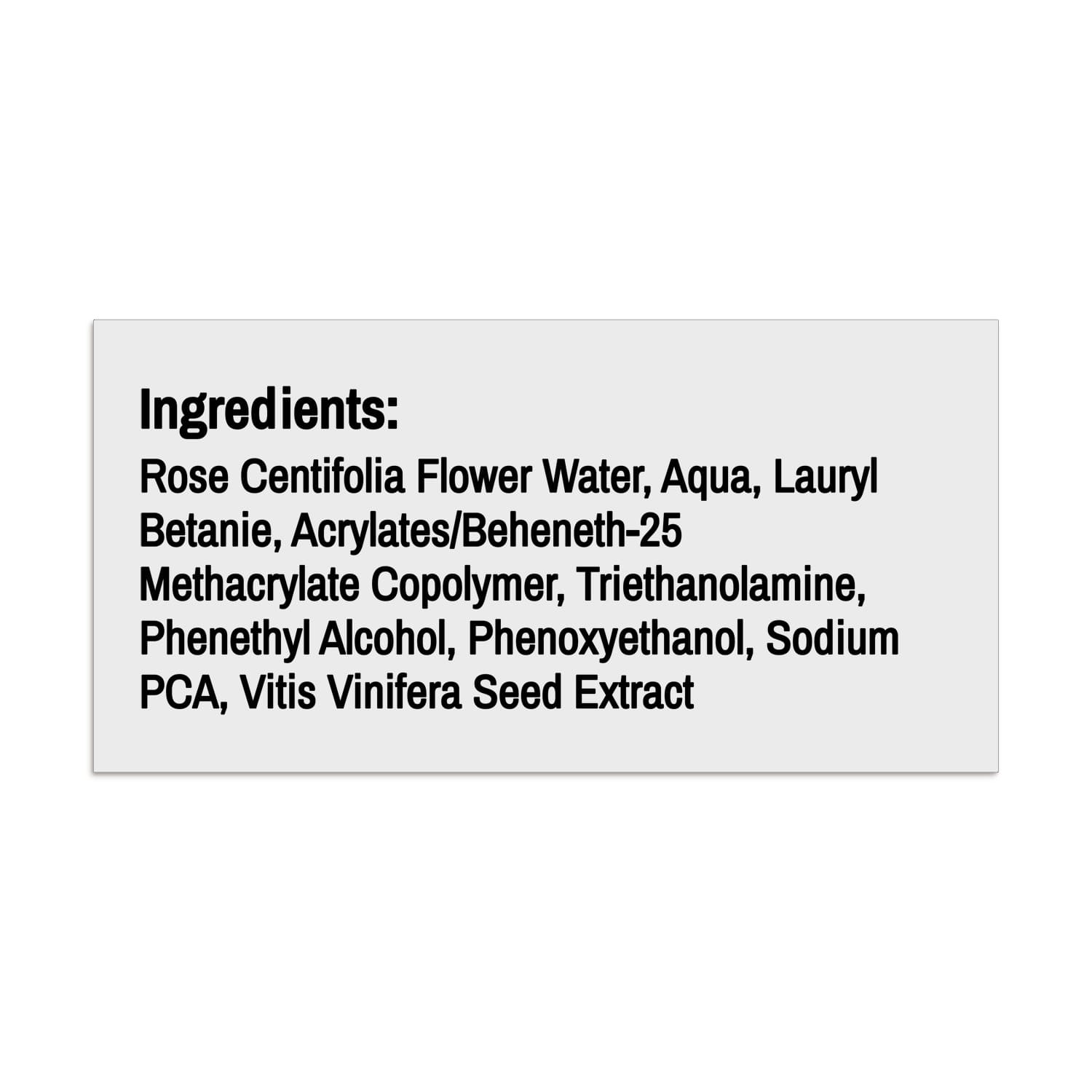 XOXOKristen custom ingredient list label with bold black text, compliant design, printed on matte background for food and cosmetic packaging - XOXOKristen