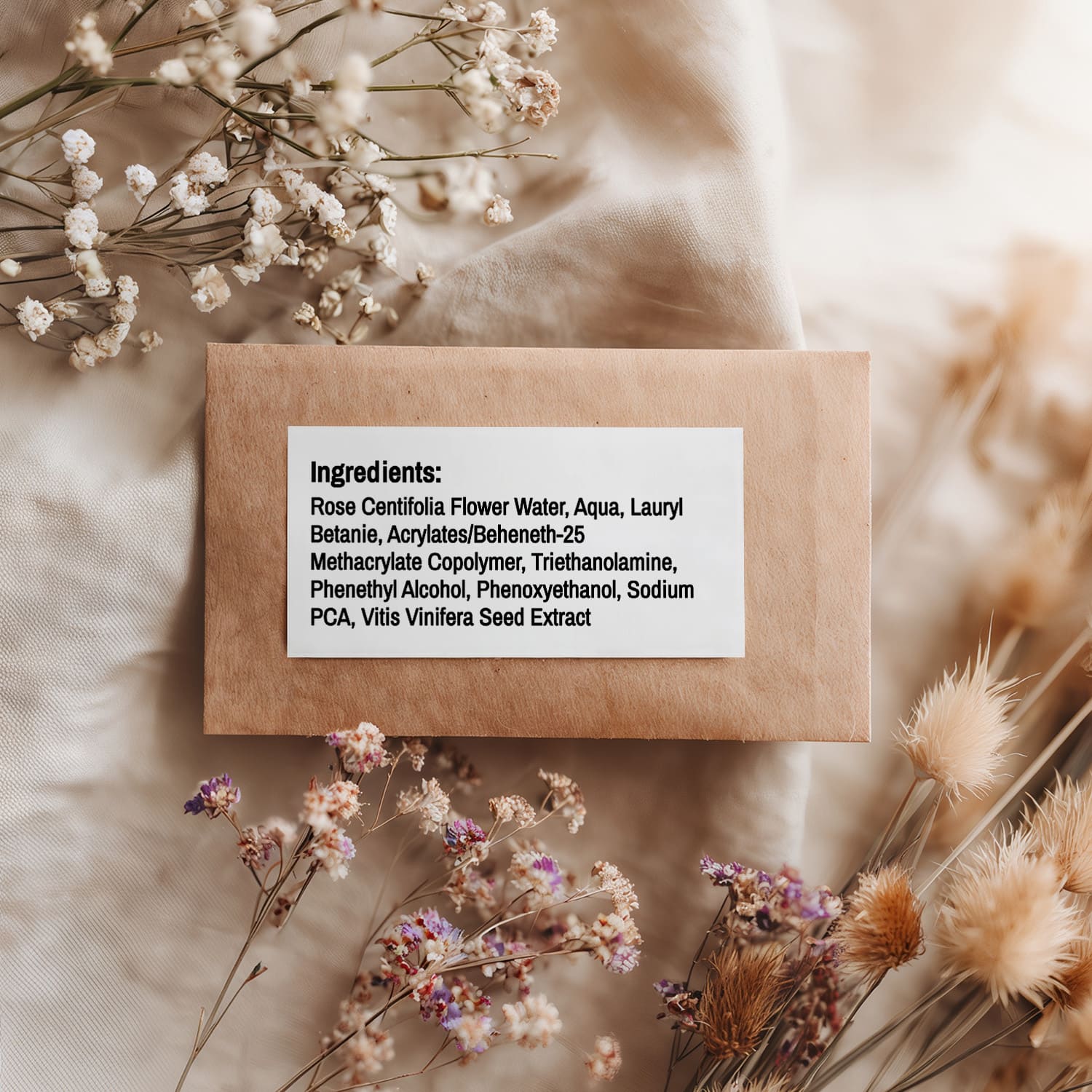 XOXOKristen ingredient list sticker sheets in metallic foils and black print, customizable for cosmetics, food jars, and handmade products - XOXOKristen