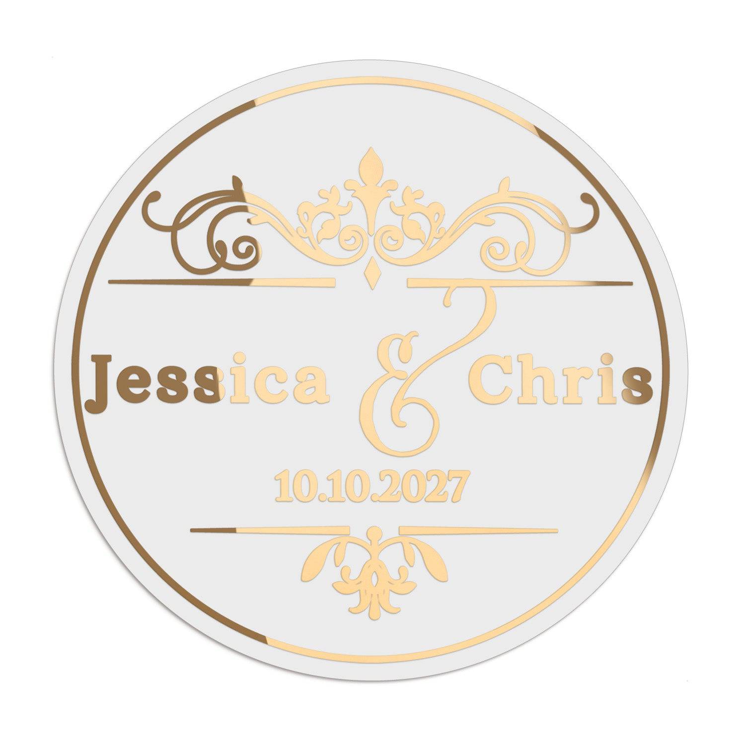 Royal Wedding Clear Wedding Stickers - XOXOKristen