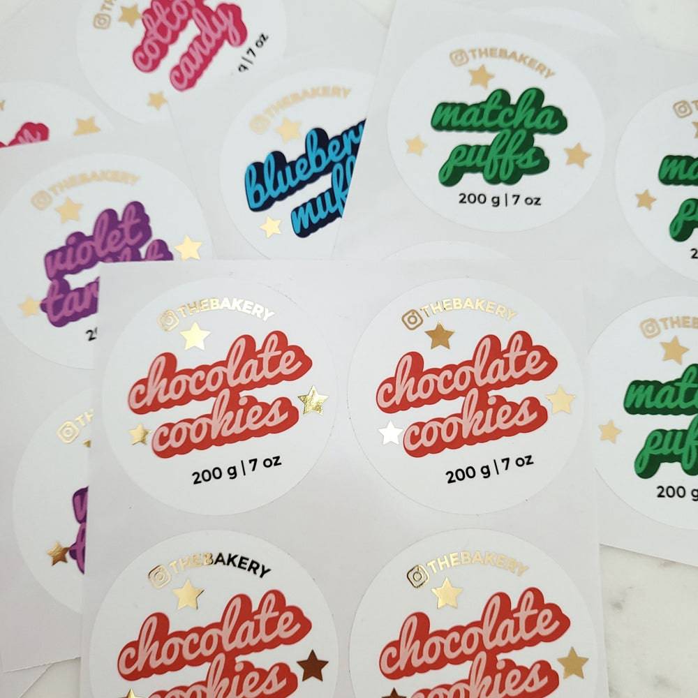 Gold Foiled Business Packaging Retro Labels - XOXOKristen