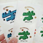 Gold Foiled Business Packaging Retro Labels - XOXOKristen