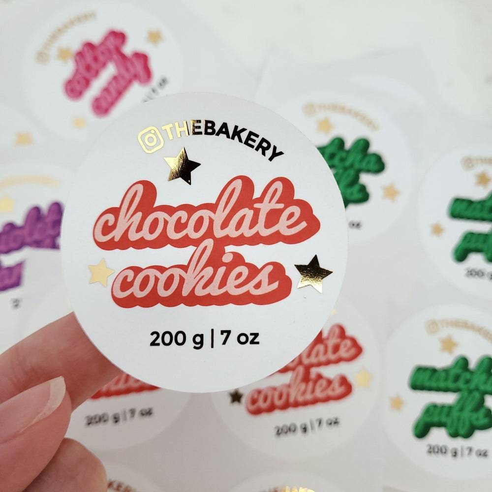 Gold Foiled Business Packaging Retro Labels - XOXOKristen