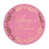 Custom Colorful Gold Foiled Baptism Sticker