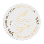 Calligraphy Initials Wedding Stickers - XOXOKristen