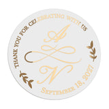 Calligraphy Initials Wedding Stickers - XOXOKristen