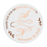 Calligraphy Initials Wedding Stickers - XOXOKristen