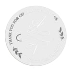 Calligraphy Initials Wedding Stickers - XOXOKristen