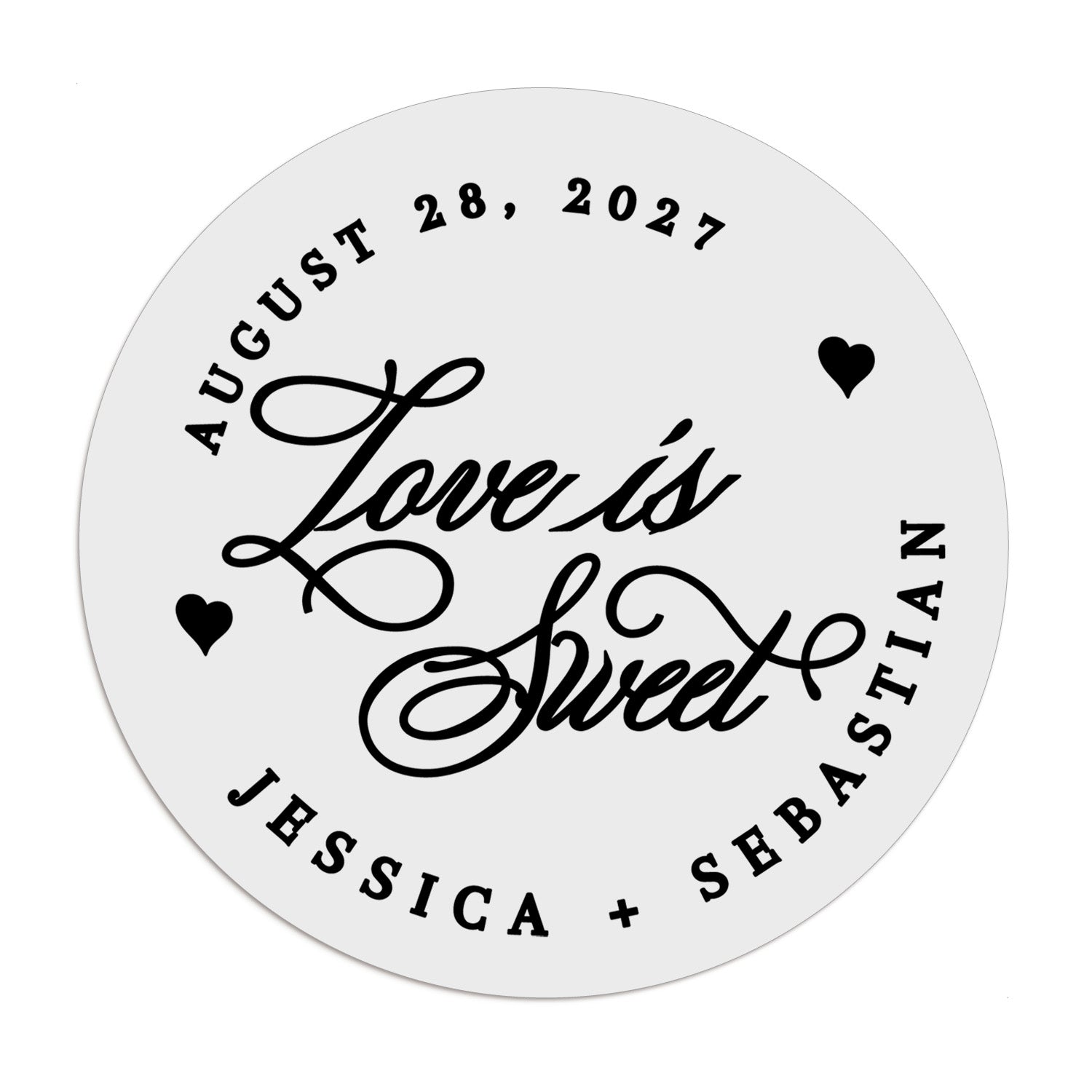 Love is Sweet Wedding Stickers - XOXOKristen