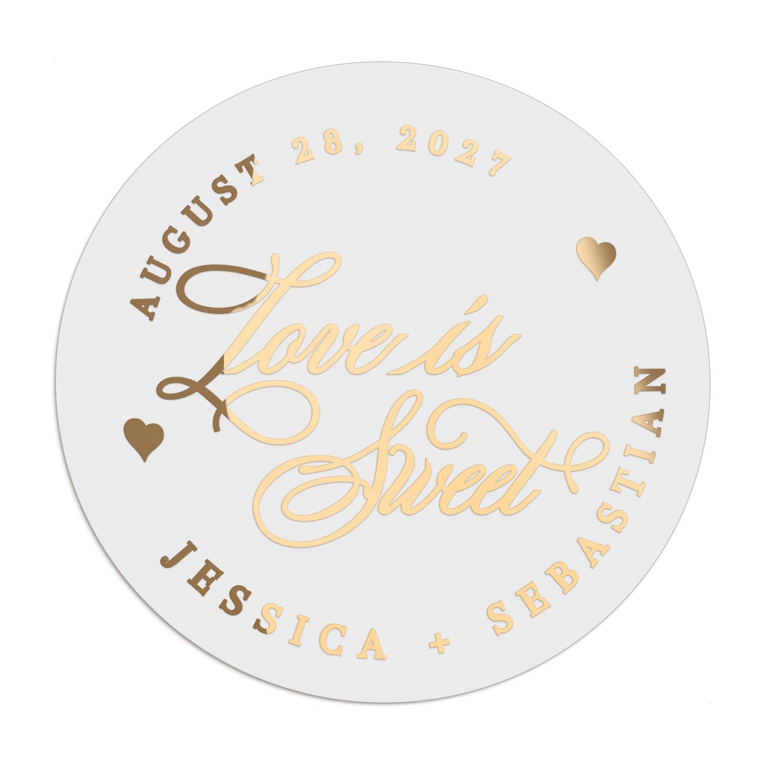 Love is Sweet Wedding Stickers - XOXOKristen