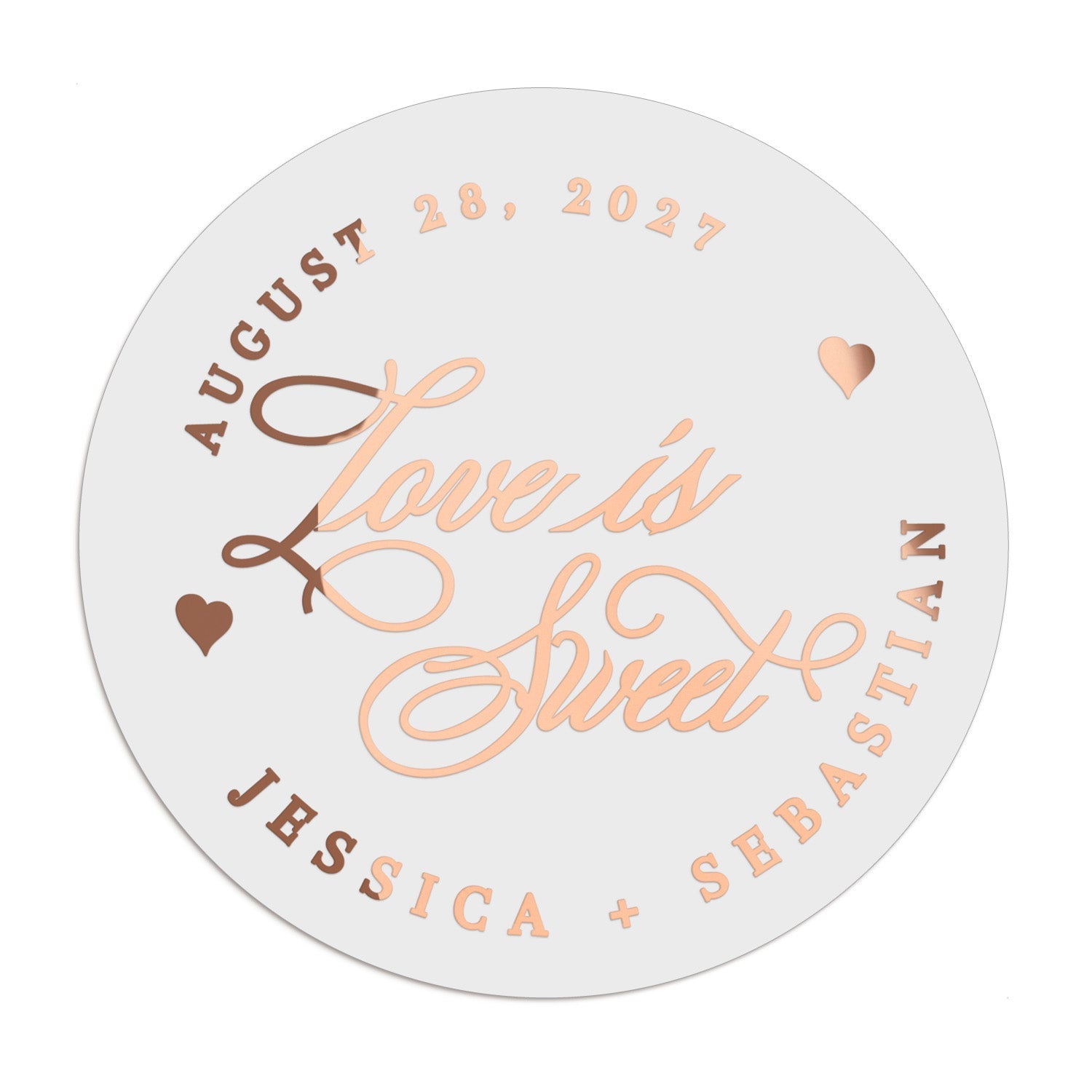 Love is Sweet Wedding Stickers - XOXOKristen