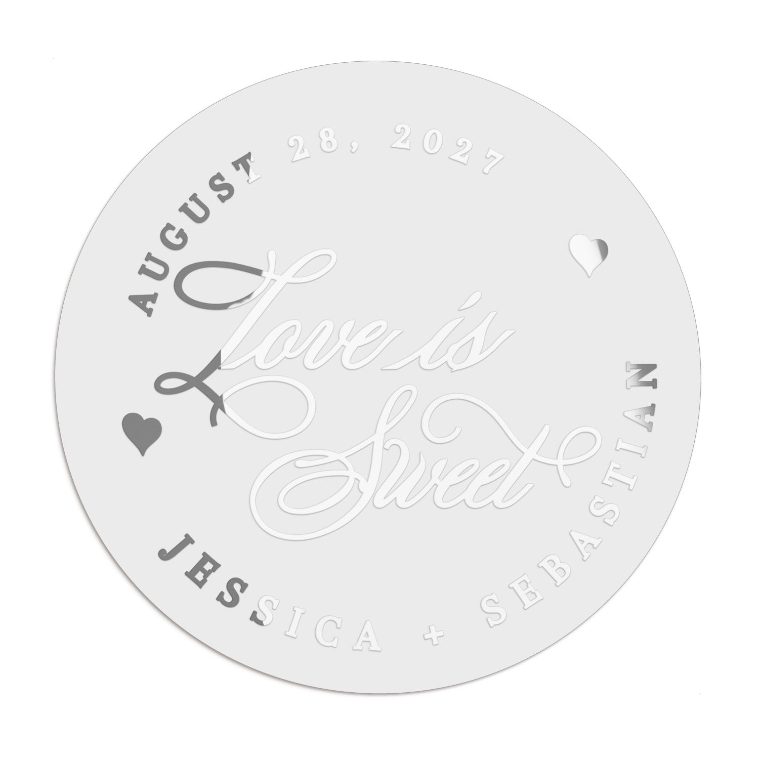 Love is Sweet Wedding Stickers - XOXOKristen