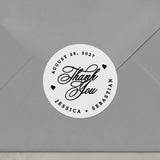 Calligraphy Thank You Wedding Stickers - XOXOKristen