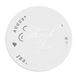 Calligraphy Thank You Wedding Stickers - XOXOKristen