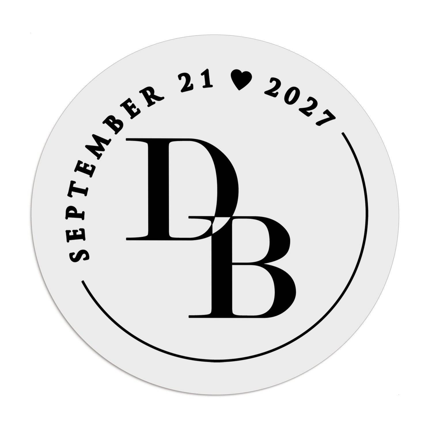 Intertwined Monograms Sticker - XOXOKristen