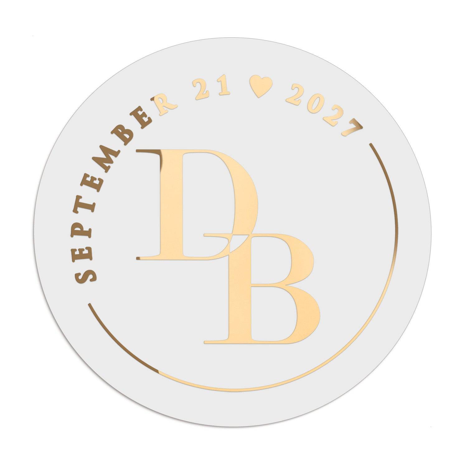 Intertwined Monograms Sticker - XOXOKristen