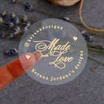 Calligraphy Made with Love Stickers - XOXOKristen