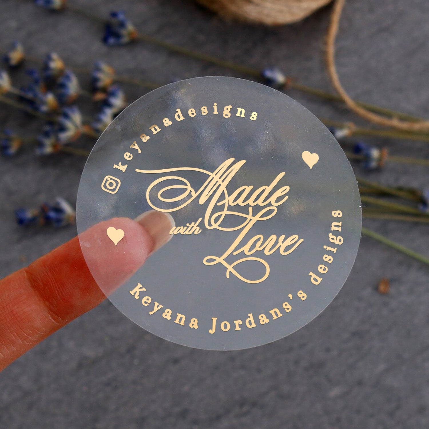 Calligraphy Made with Love Stickers - XOXOKristen