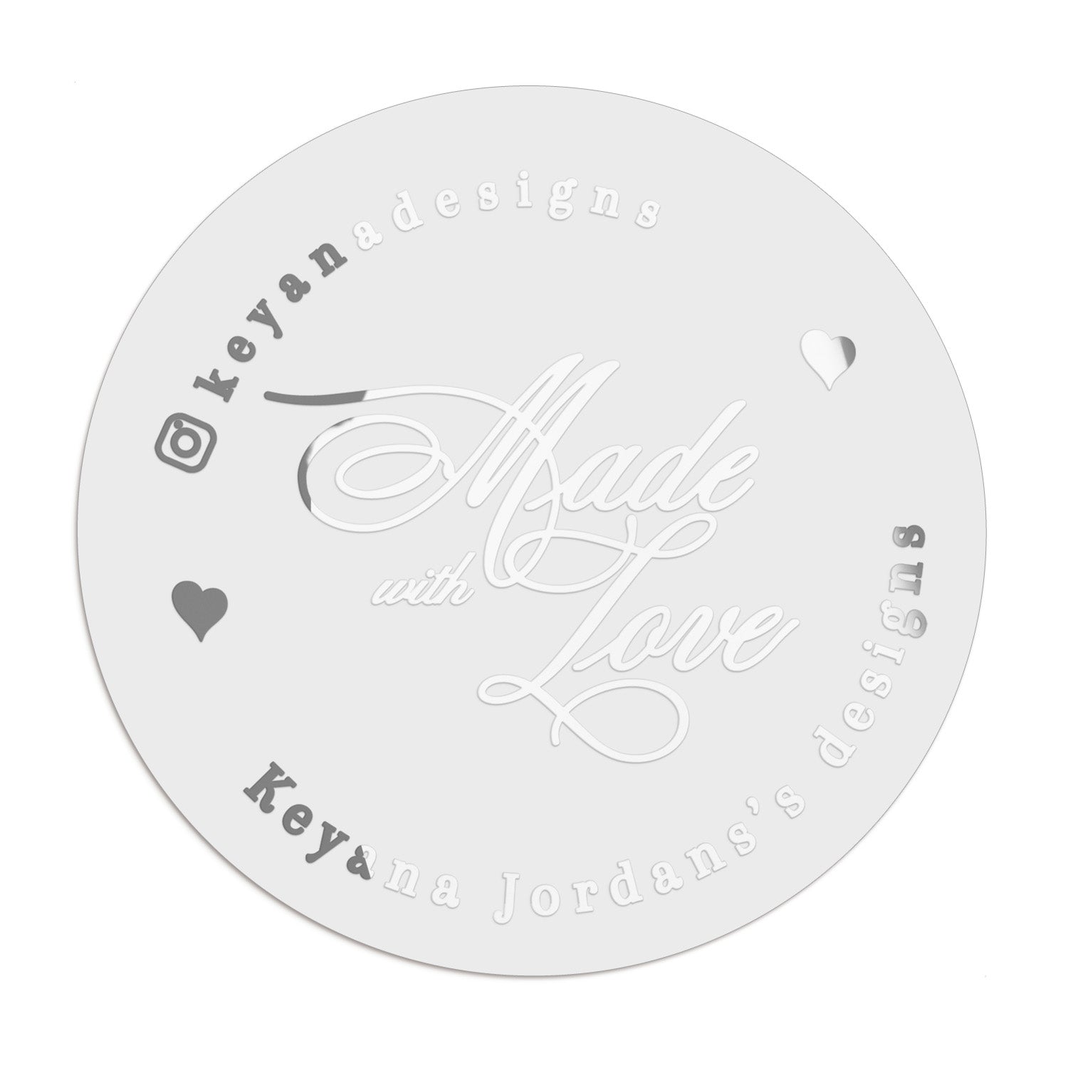 Calligraphy Made with Love Stickers - XOXOKristen