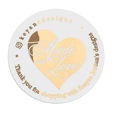 Bold Heart Made with Love Stickers - XOXOKristen