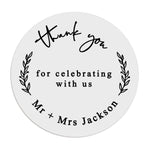 Thank you Wedding Favor Stickers - XOXOKristen