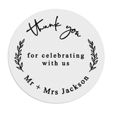 Thank you Wedding Favor Stickers - XOXOKristen