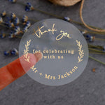 Thank you Wedding Favor Stickers - XOXOKristen