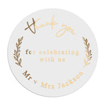 Thank you Wedding Favor Stickers - XOXOKristen