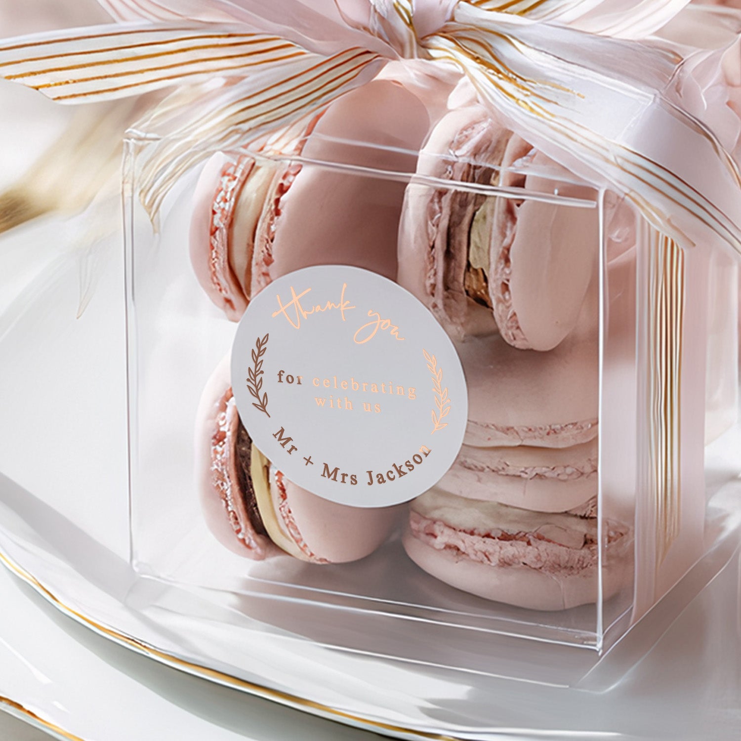 Thank you Wedding Favor Stickers - XOXOKristen