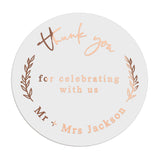 Thank you Wedding Favor Stickers - XOXOKristen