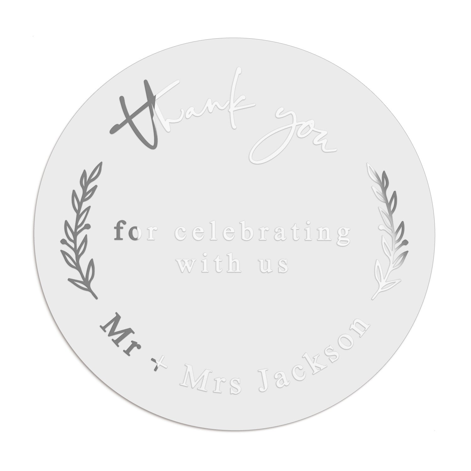 Thank you Wedding Favor Stickers - XOXOKristen