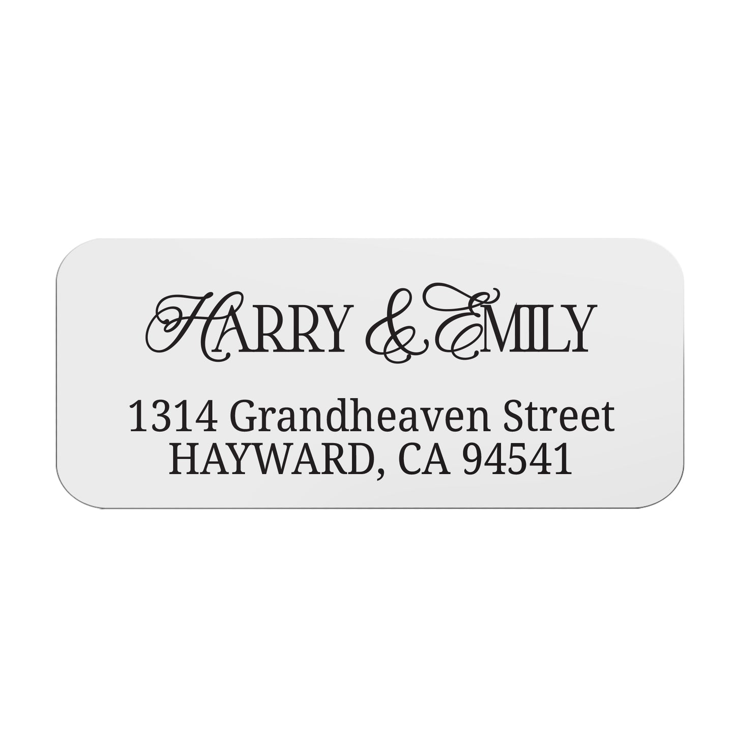 Stylish Return Address Labels for Wedding Stationery - Personalized Design Options - Classic Black Ink - Easy-to-Apply Clear Self-Adhesive Pape